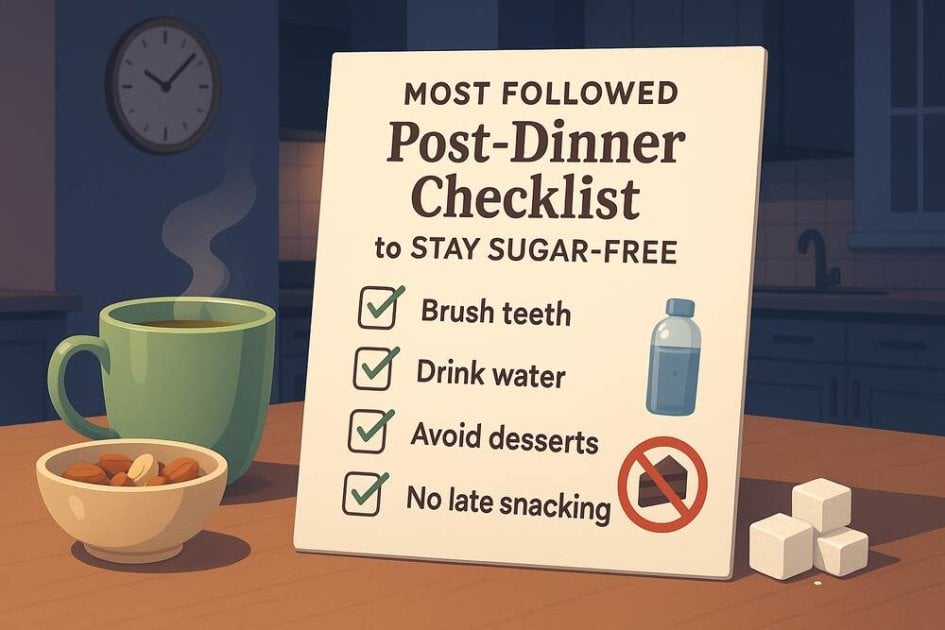 Most Followed Post-Dinner Checklist to Stay Sugar-Free - Sooper Articles